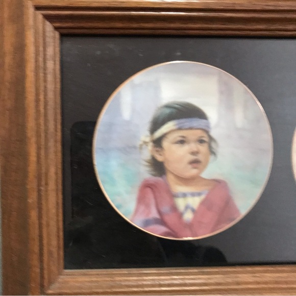 Vintage 1989 Artaffects framed duo plates by Gregory Perillo - Picture 3 of 10
